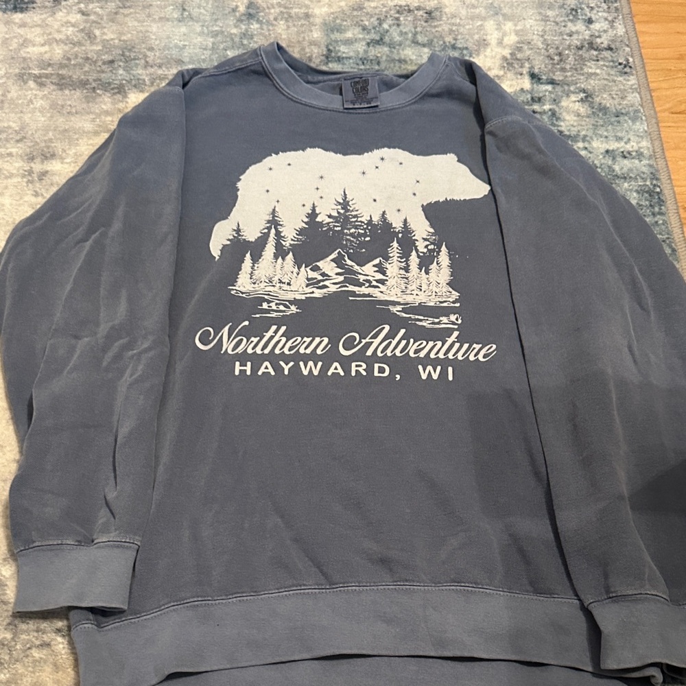 Comfort Colors Blue Northern Adventure Sweatshirt